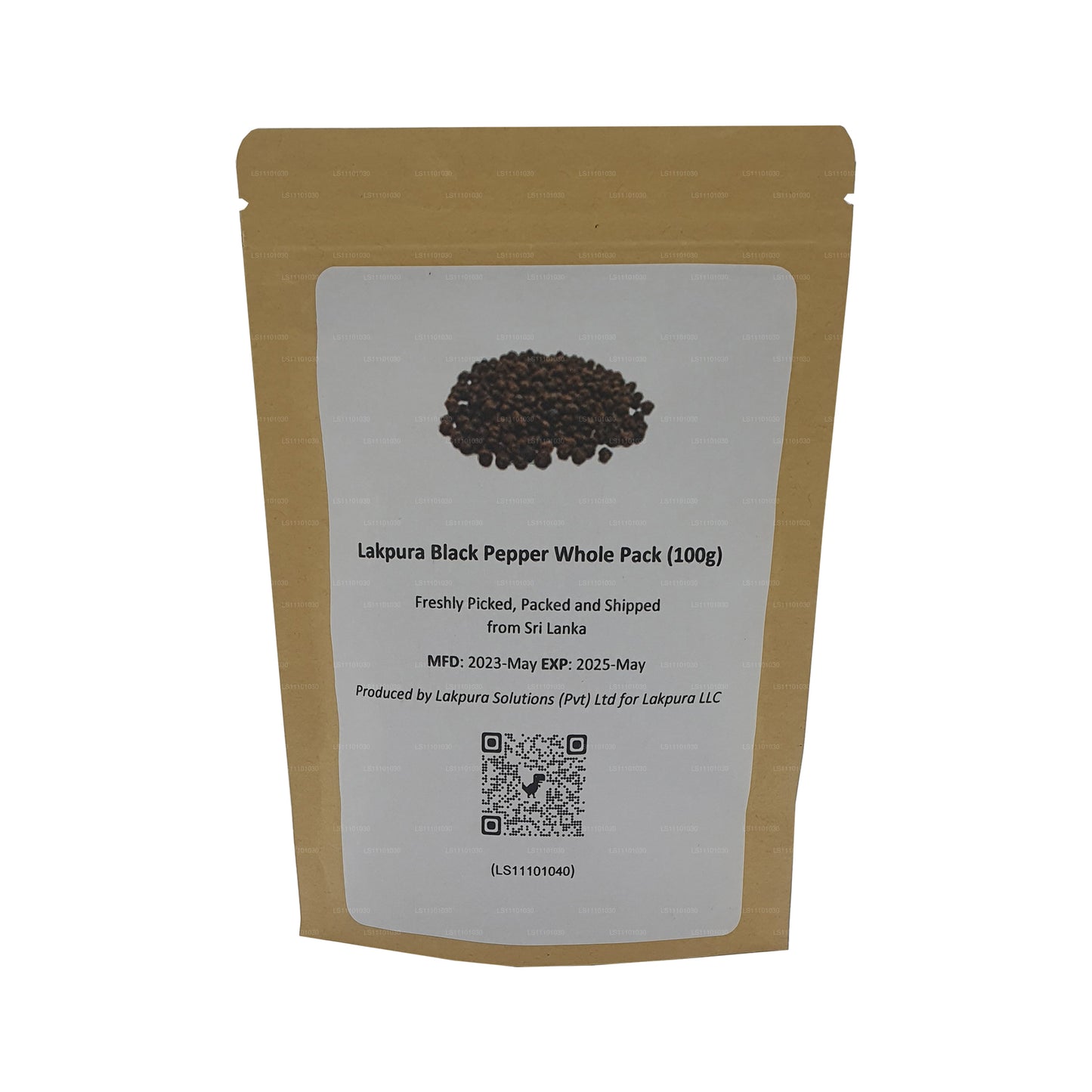 Lakpura Black Pepper Whole Pack