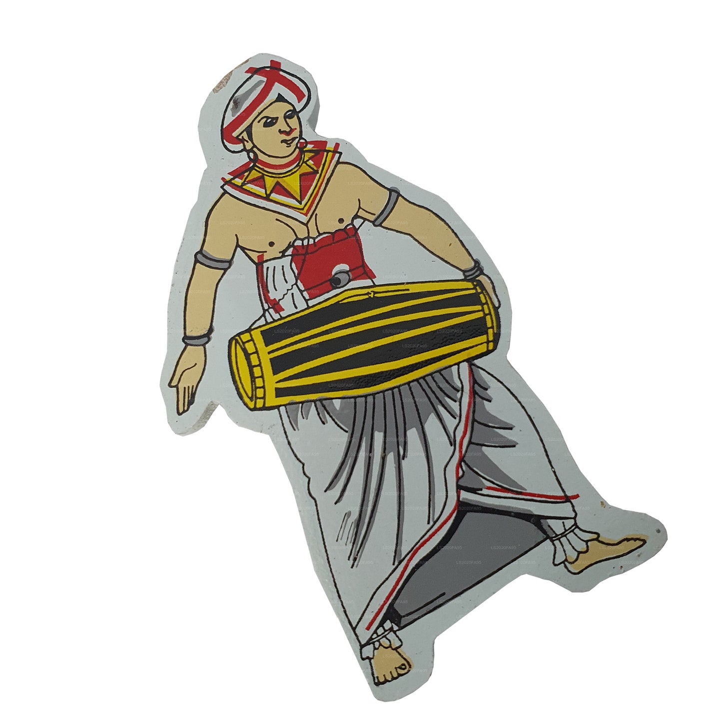 Sri Lankan Drummer Fridge Magnet