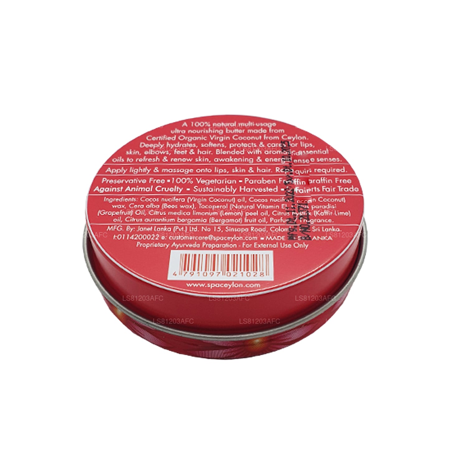 Spa Ceylon Pink Grapefruit Virgin Coconut Natural Butter (25g)