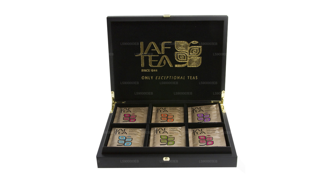 Jaf tea Closed Top 6 Compartment Wooden Presenter