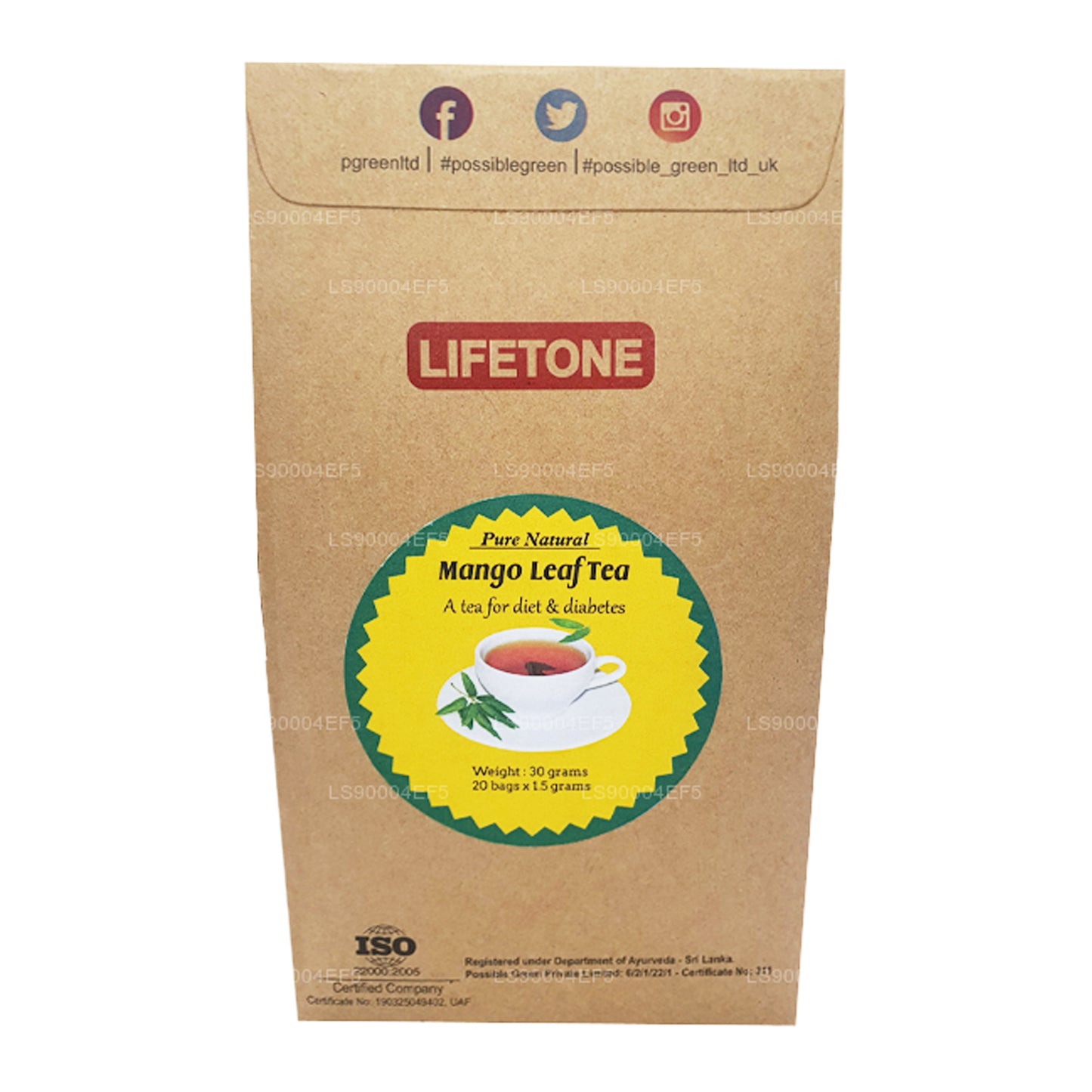 Lifetone Mango Leaf Tea (30g)