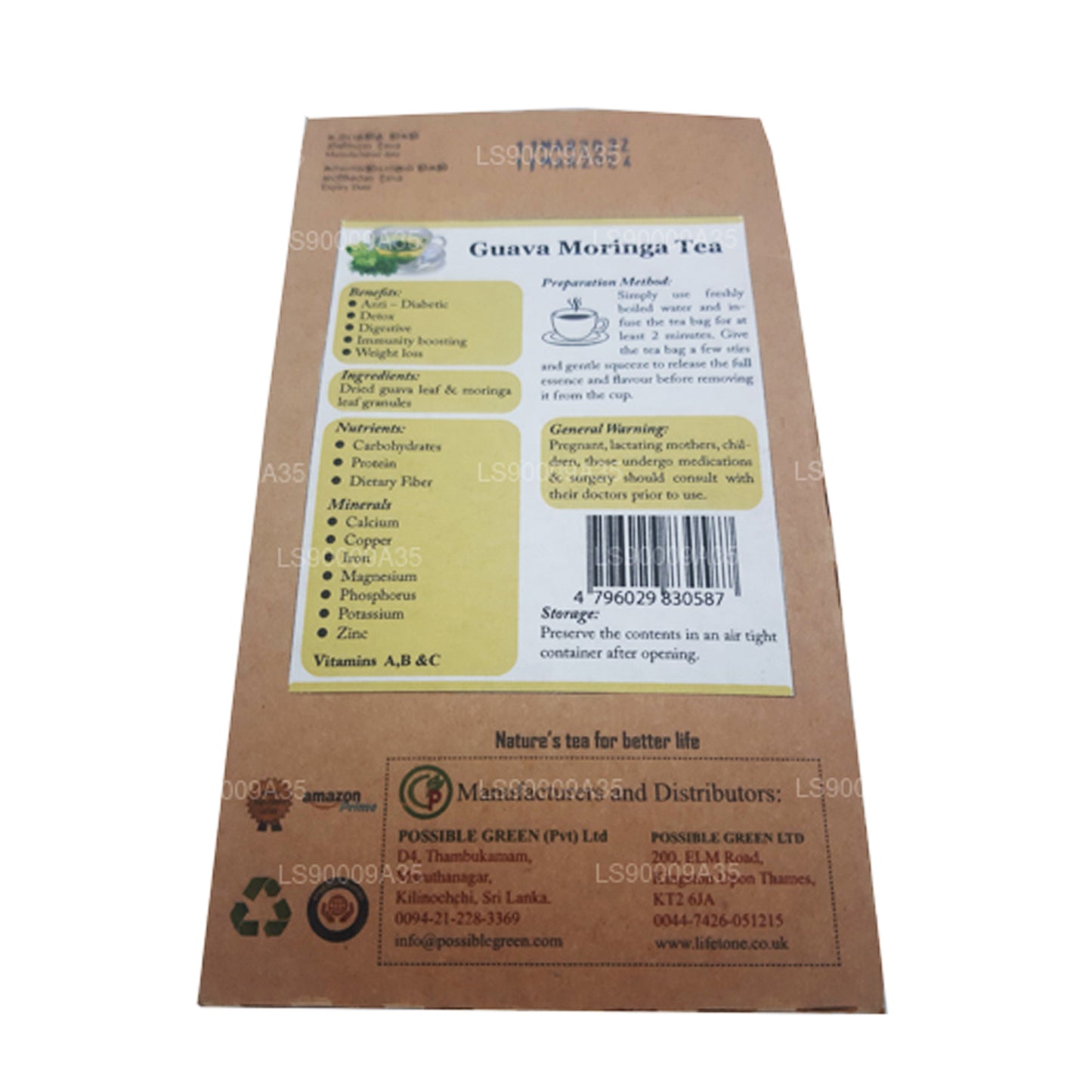 Lifetone Guava Moringa Tea (30g)