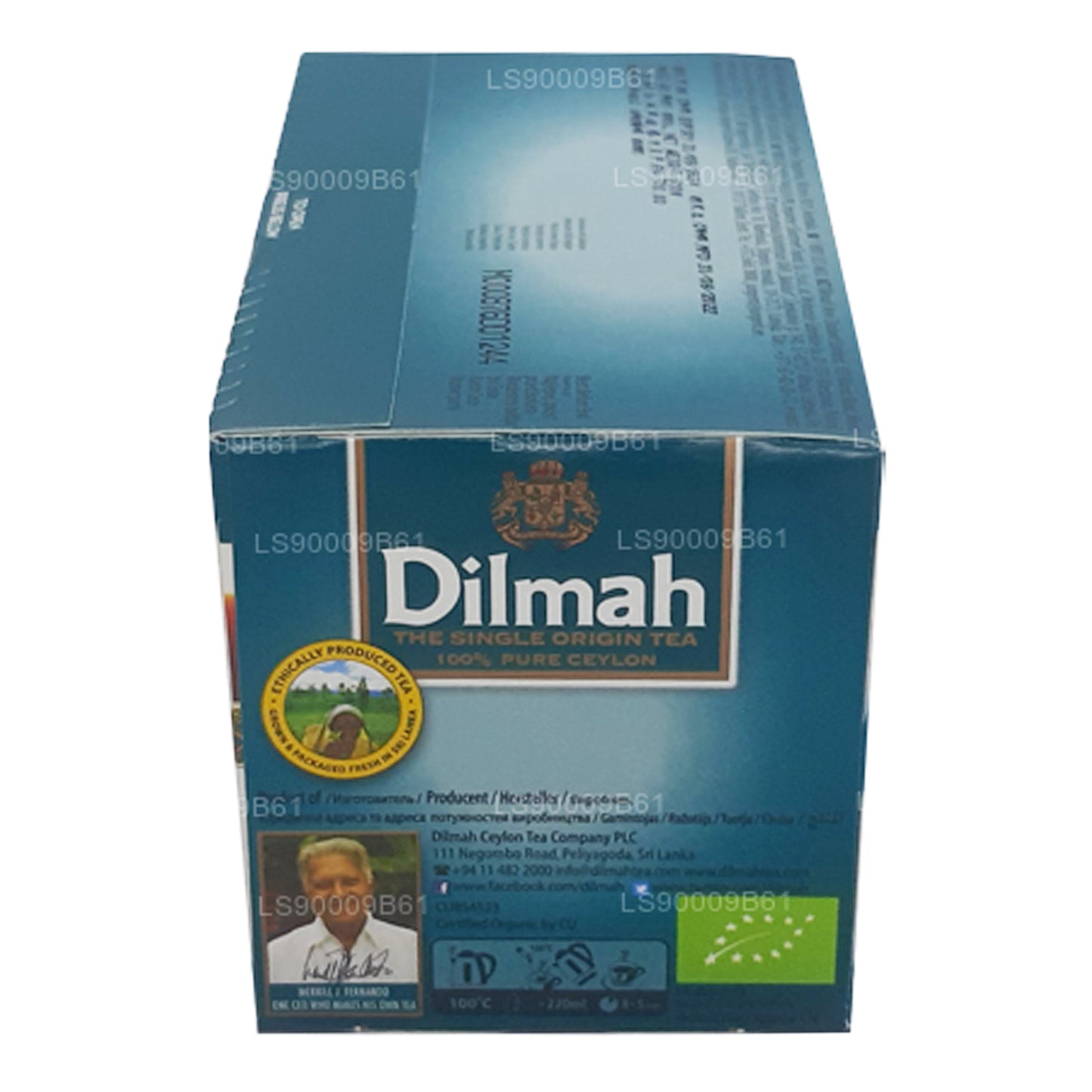 Dilmah Organic Tea (100g) 50 Tea Bags