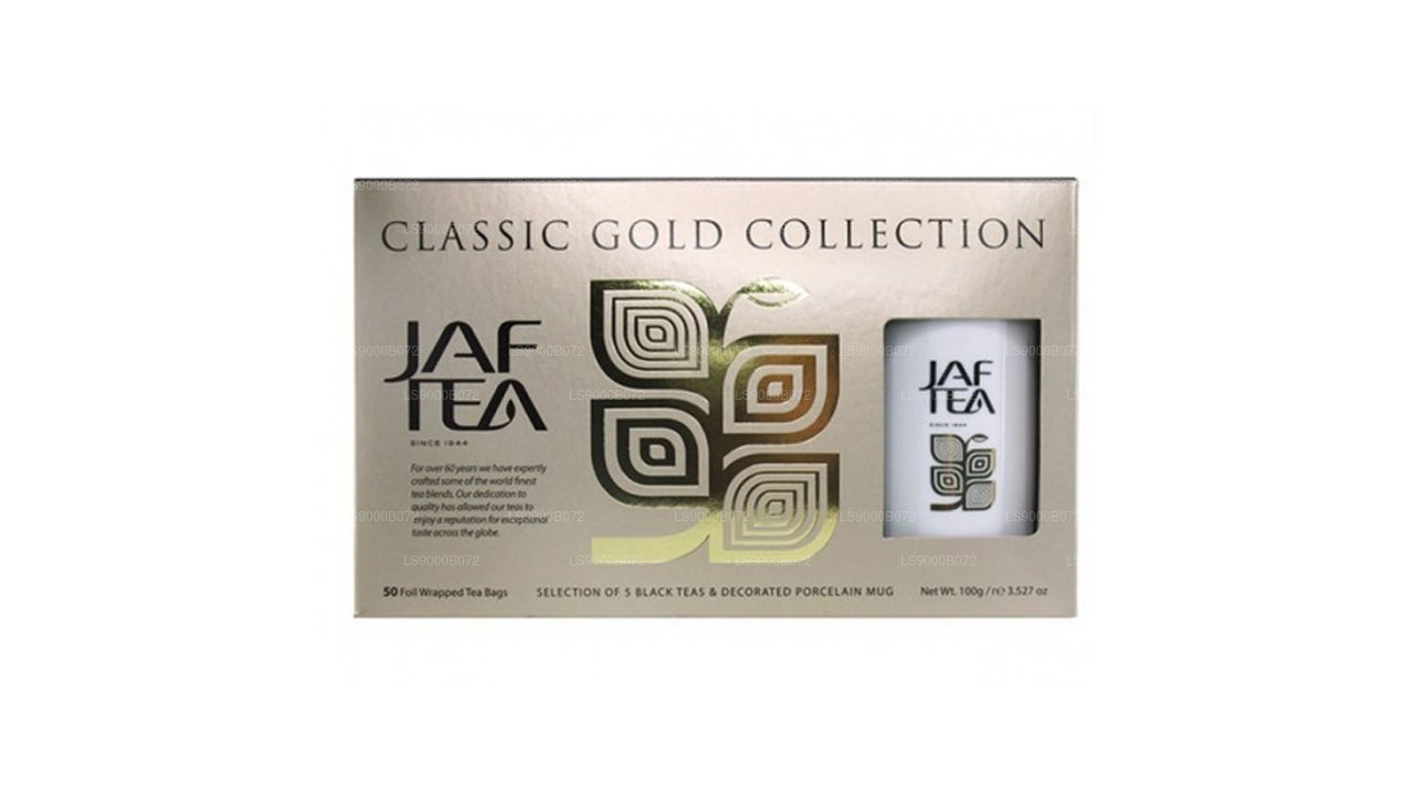 Jaf Tea Classic Gold Collection Foil Envelop (100g) With Mug Carton