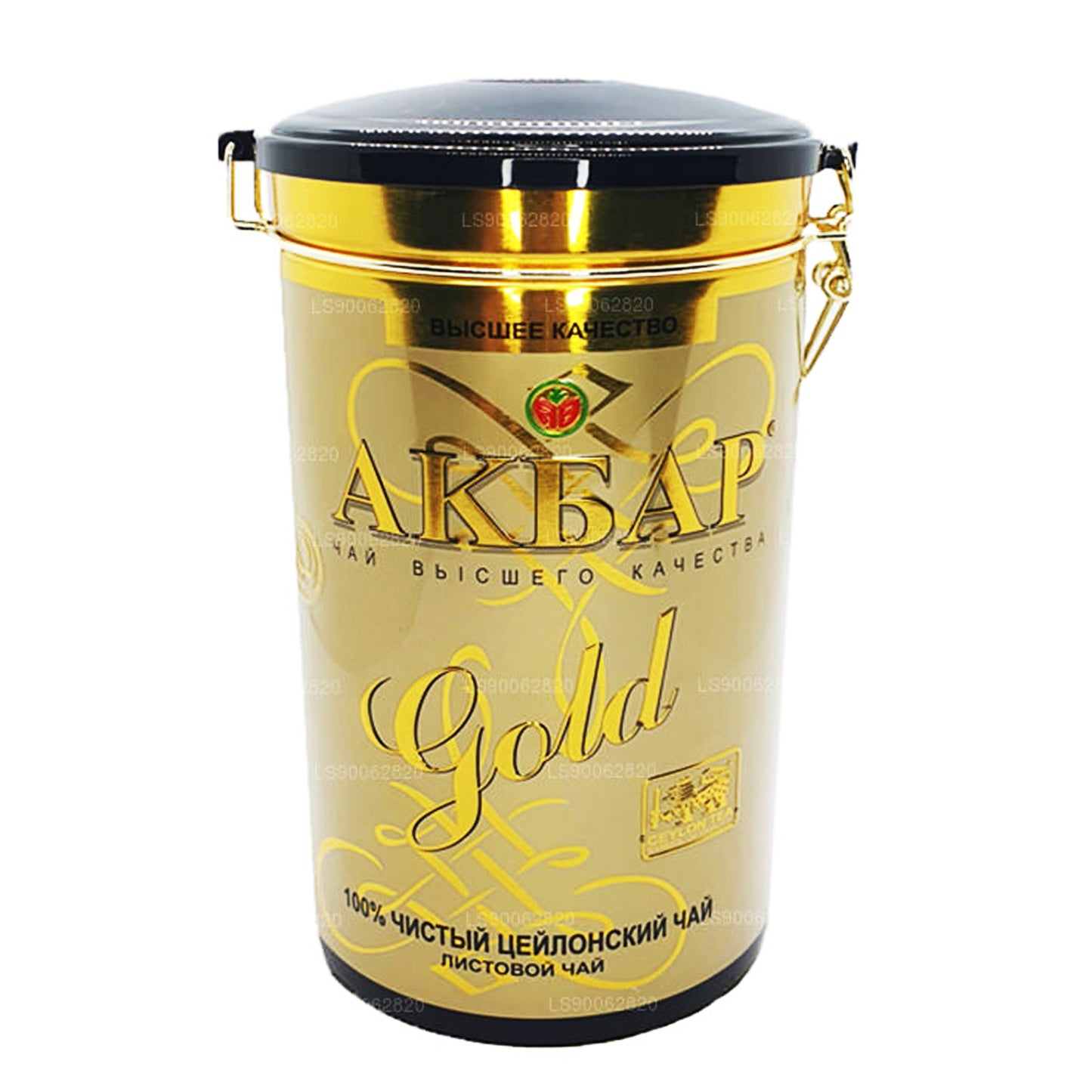 Akbar Premium Quality Gold Leaf Tea Caddy