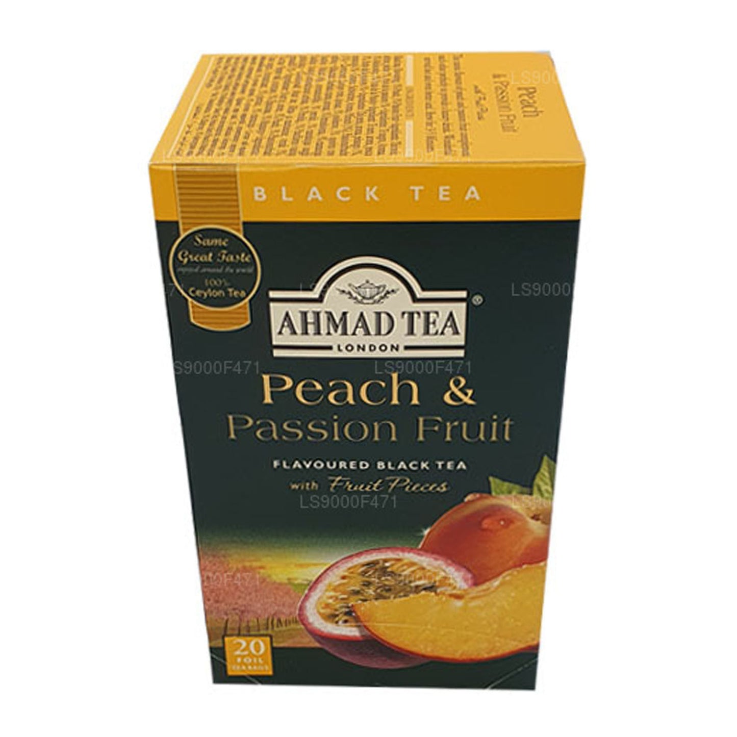 Ahmad Tea Peach and Passion 20 Foil Tea Bags (40g)