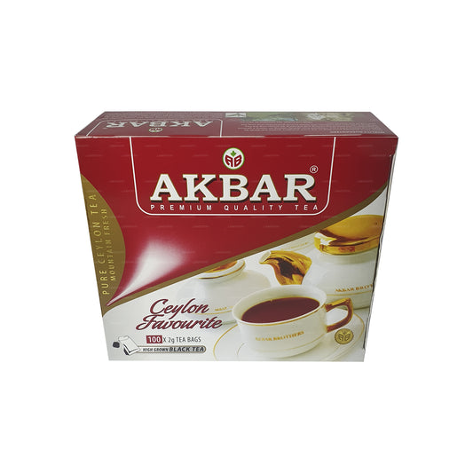 Akbar Ceylon Premium Pure Black Tea (200g) 100 Tea Bags