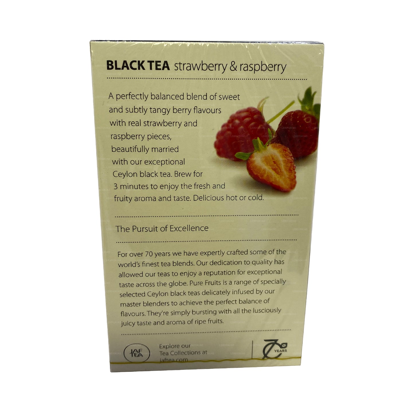 Jaf Tea Strawberry and Raspberry Black Tea (30g) 20 Envelope Tea Bags