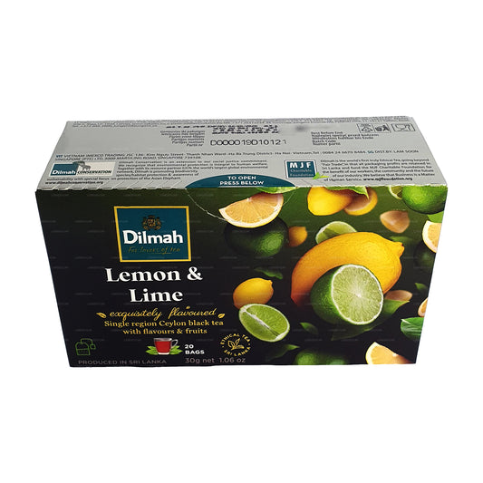 Dilmah Lemon and Lime Flavored Tea (30g) 20 Tea Bags