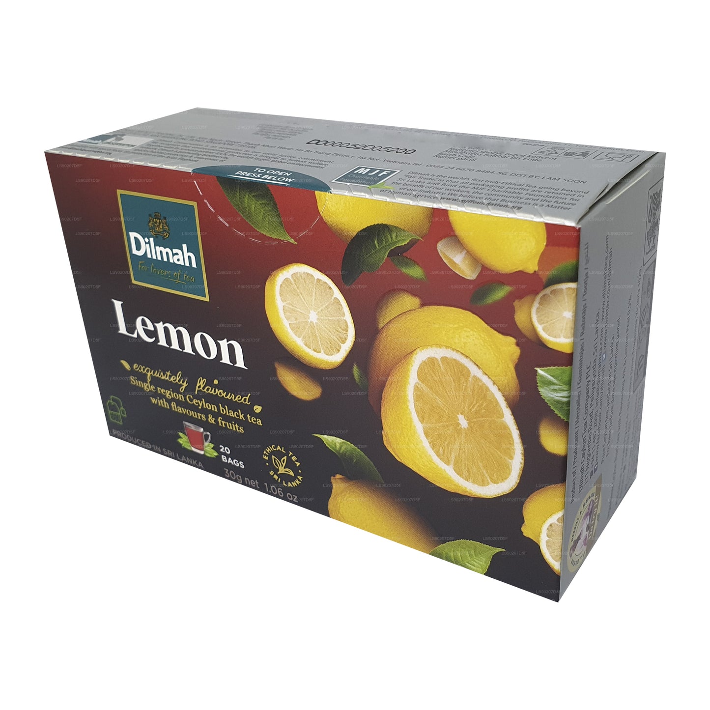 Dilmah Lemon Flavored Tea (30g) 20 Tea Bags