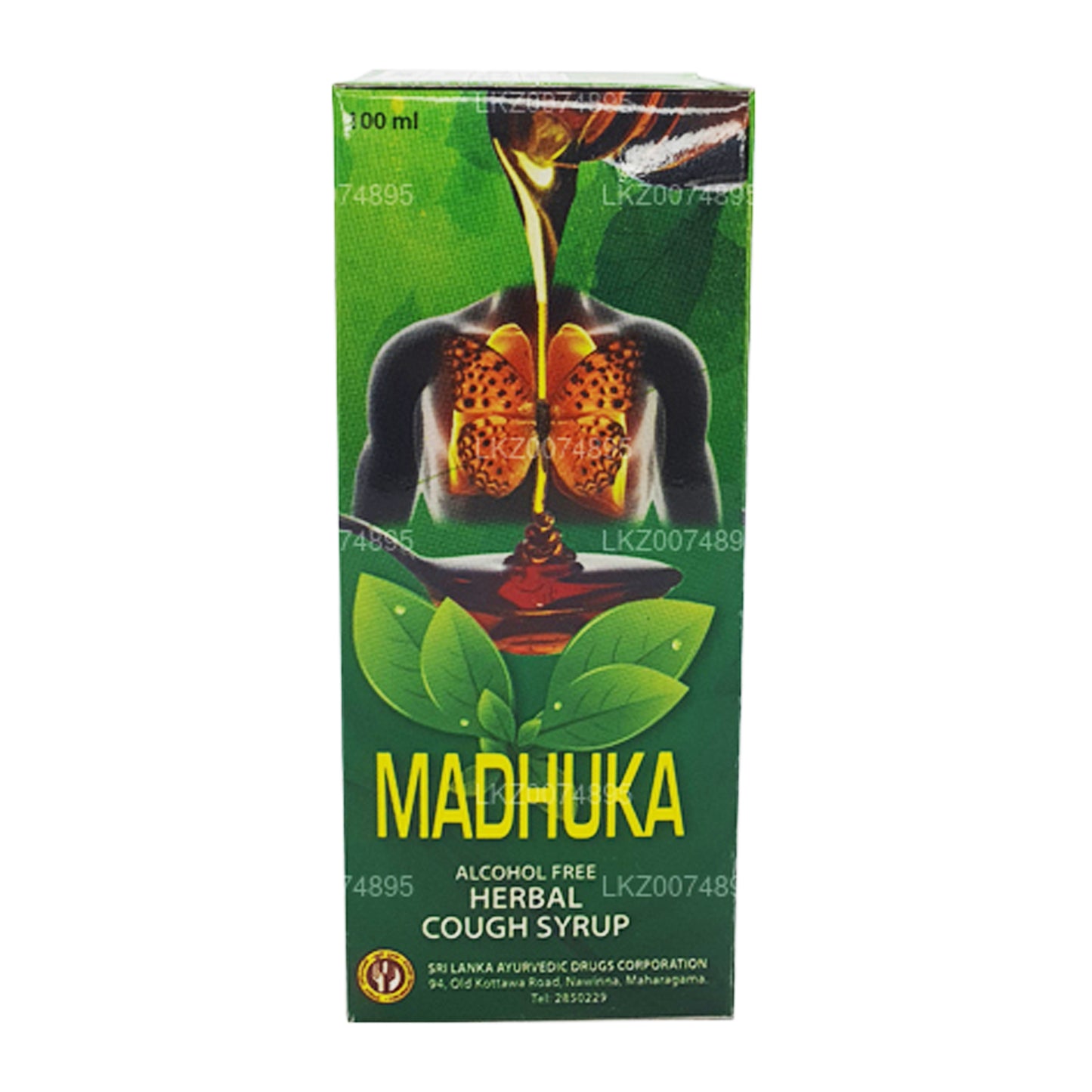 SLADC Madhuka Herbal Cough Syrup (100ml)