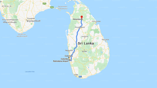 Ratmalana Airport (RML) to Vavuniya City Private Transfer