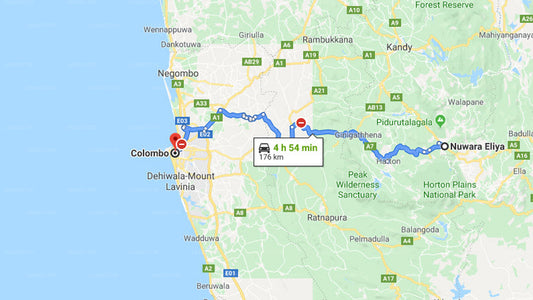 Nuwara Eliya City to Colombo City Private Transfer