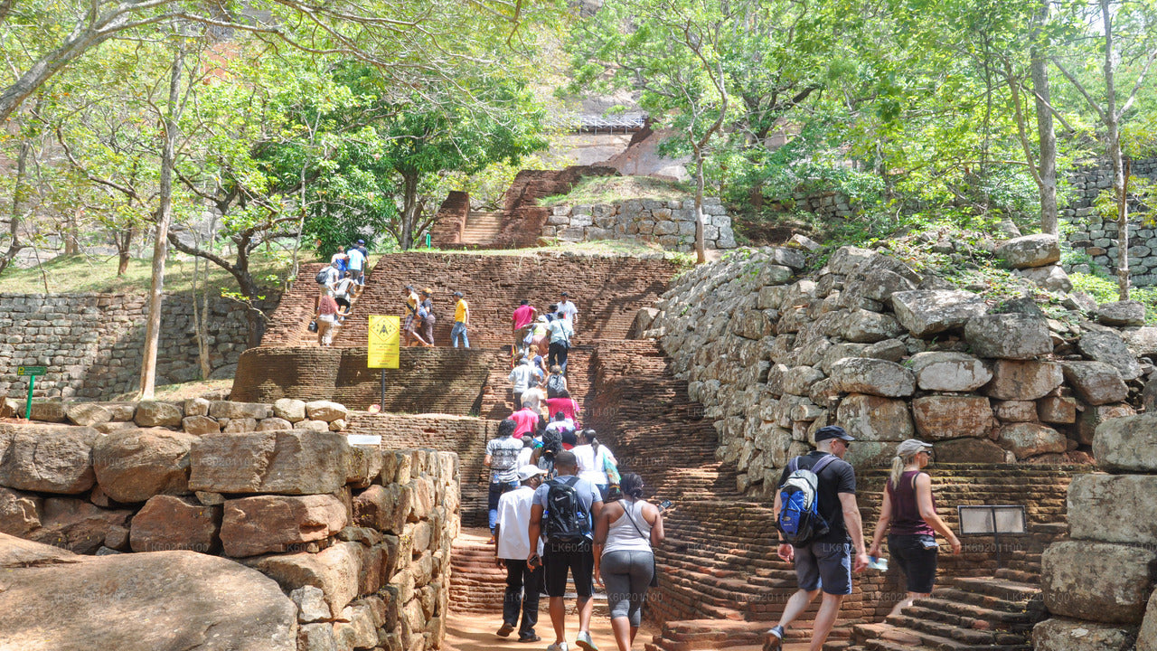 Sigiriya Rock and Dambulla Cave from Sigiriya