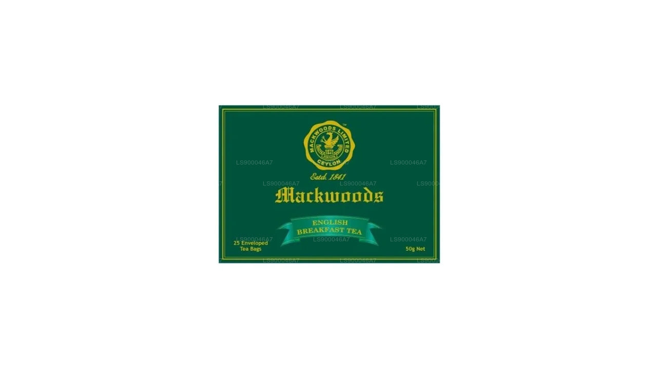 Mackwoods English Breakfast 25 Enveloped Tea Bags (50g)