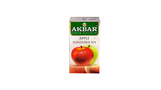 Akbar Apple Flavoured Ceylon Black Tea (40g) 20 Tea Bags